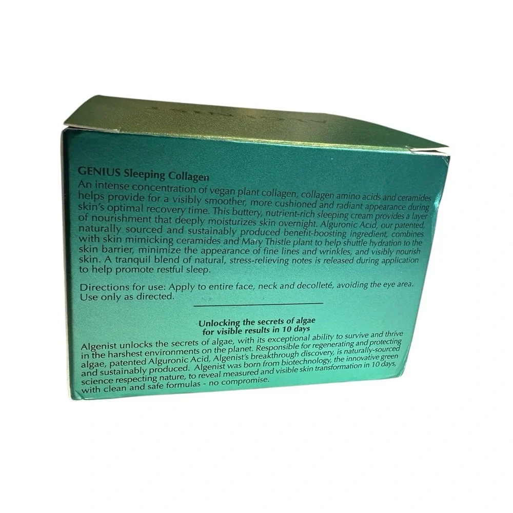 Algenist 2 oz GENIUS ULTIMATE Sleeping CREAM Collagen Alguronic‎ Acid